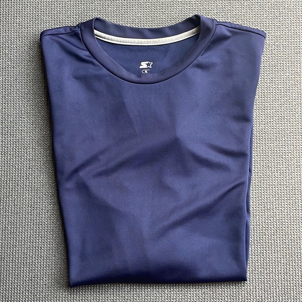 XL Blue and White Starter Sleeveless Shirt